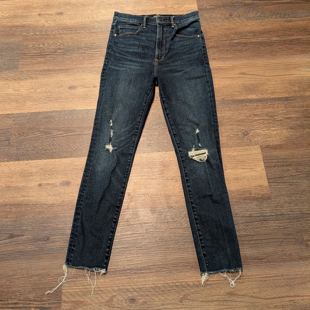 Abercrombie and Fitch Ultra High Rise Super Skinny Dark Wash Jeans
